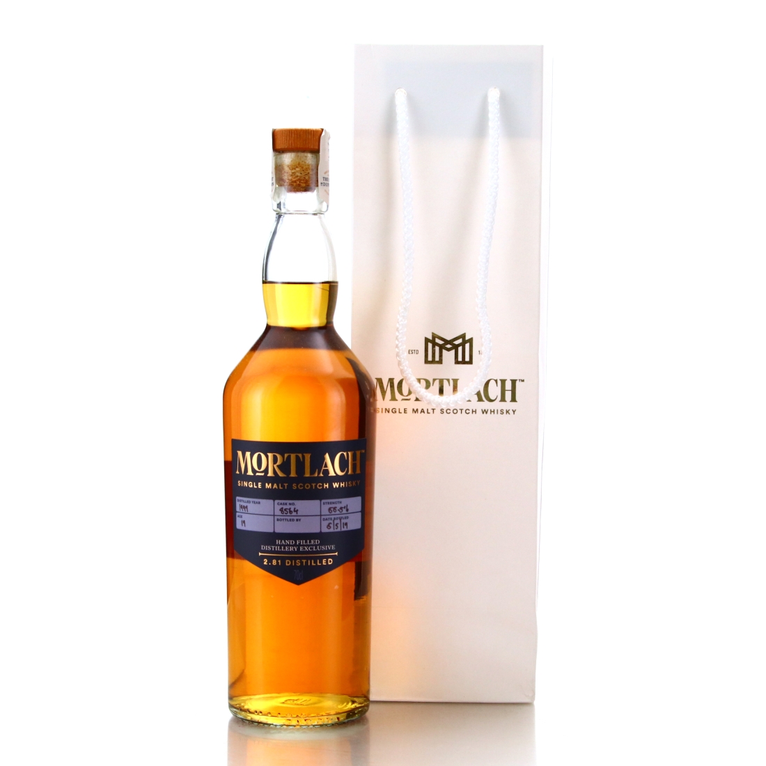 Mortlach 1999 Hand Filled 19 Year Old Cask #8564 / Spirit of Speyside 2019