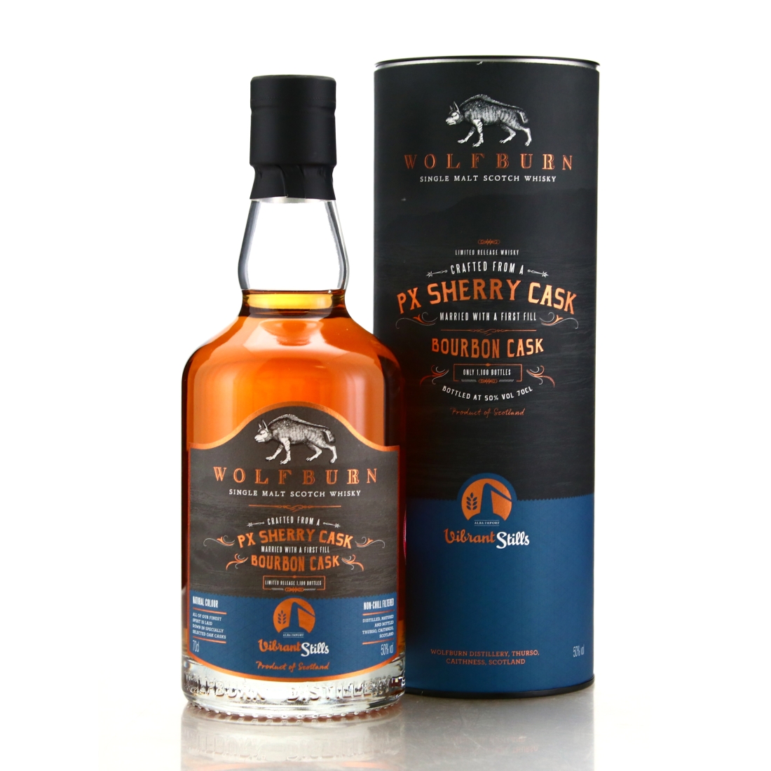 Wolfburn 2013 Single PX Cask 7 Year Old / Vibrant Stills