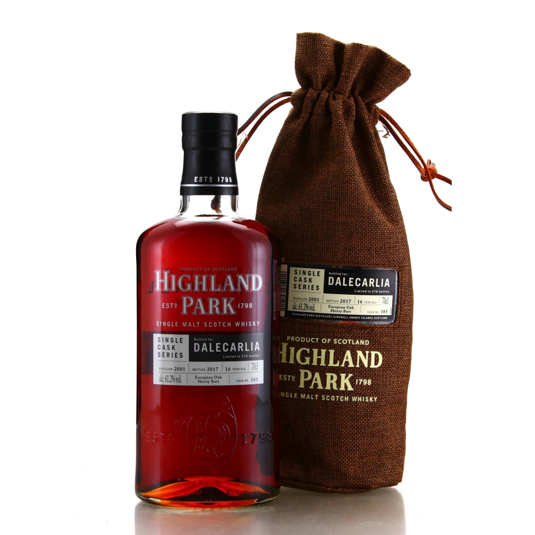 Highland Park 2001 Single Sherry Cask 16 Year Old #385 / Dalecarlia