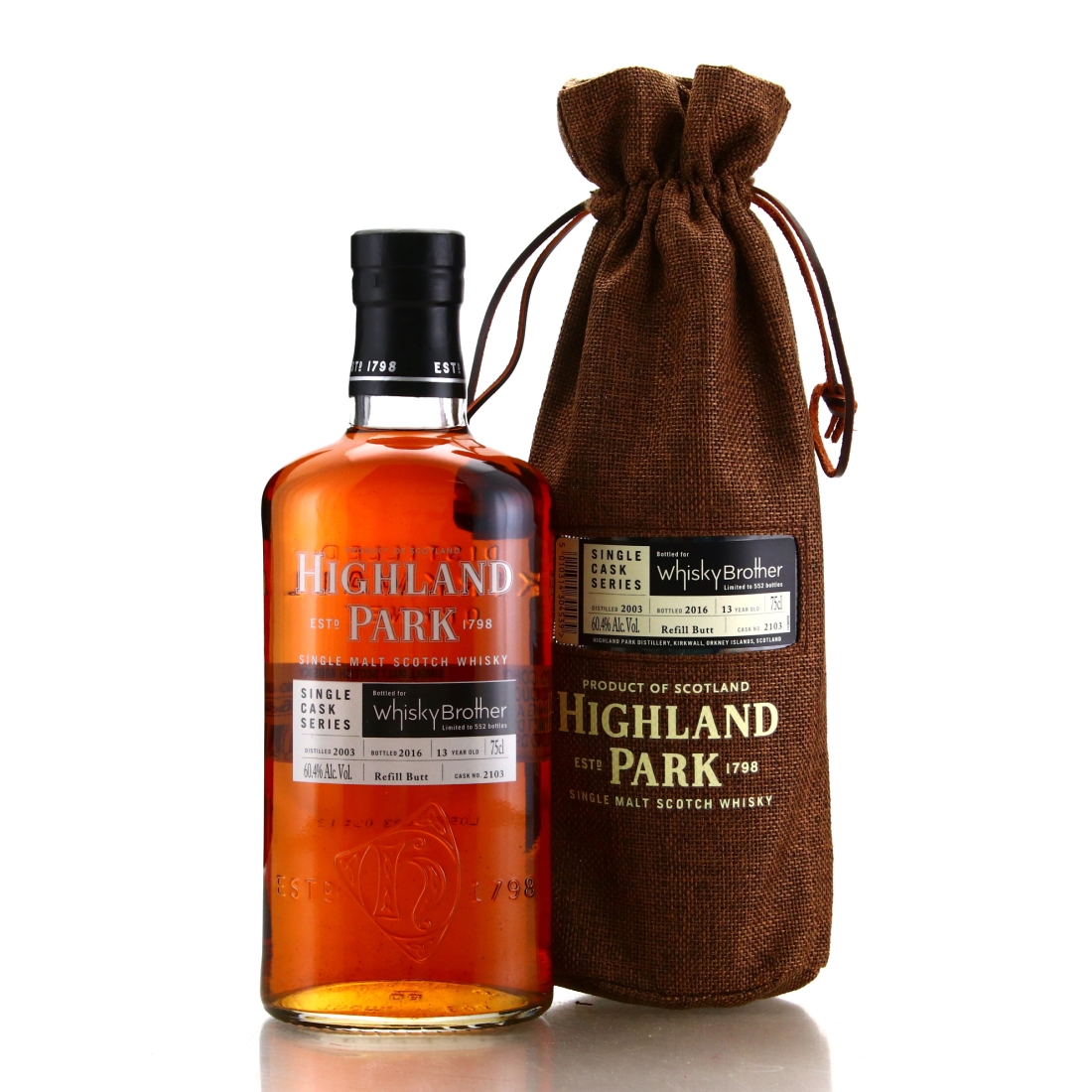 Highland Park 2003 Single Cask 13 Year Old #2103 75cl / Whisky Brother