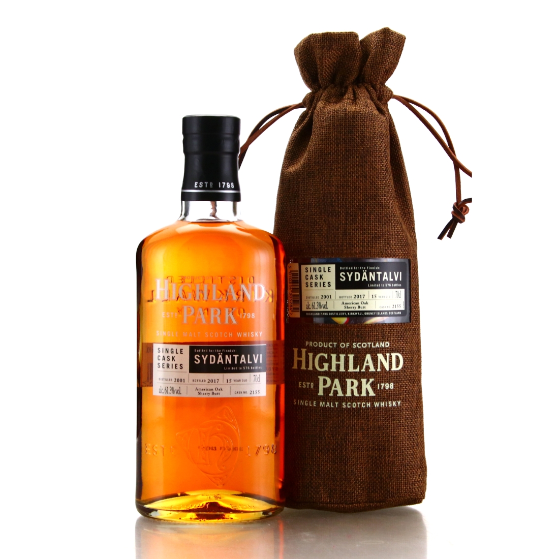 Highland Park 2001 Single Sherry Cask 15 Year Old #2155 / Sydantalvi