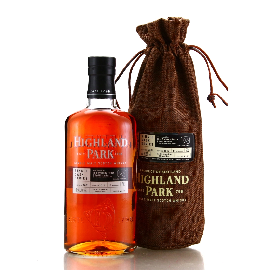 Highland Park 2001 Single Sherry Cask 15 Year Old #2154 / The Whisky House DFS