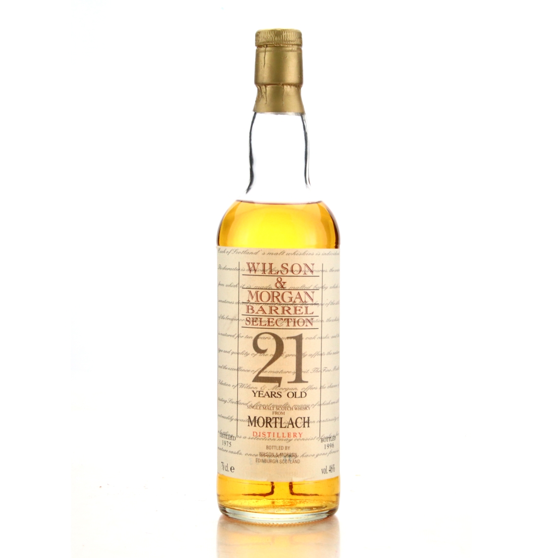 Mortlach 1975 Wilson and Morgan 21 Year Old