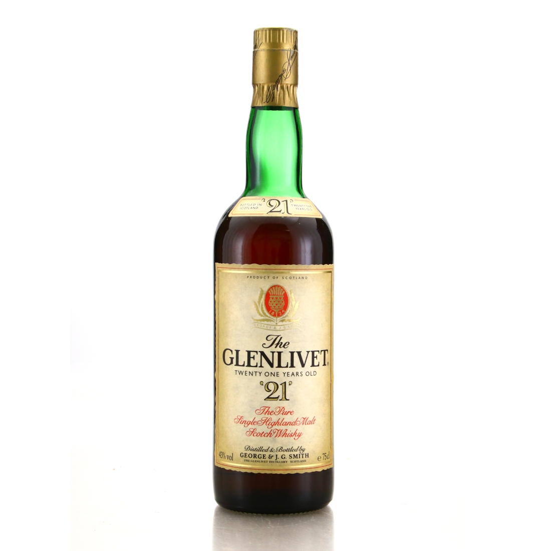 Glenlivet 21 Year Old 1988 / Seagram Belgium Import