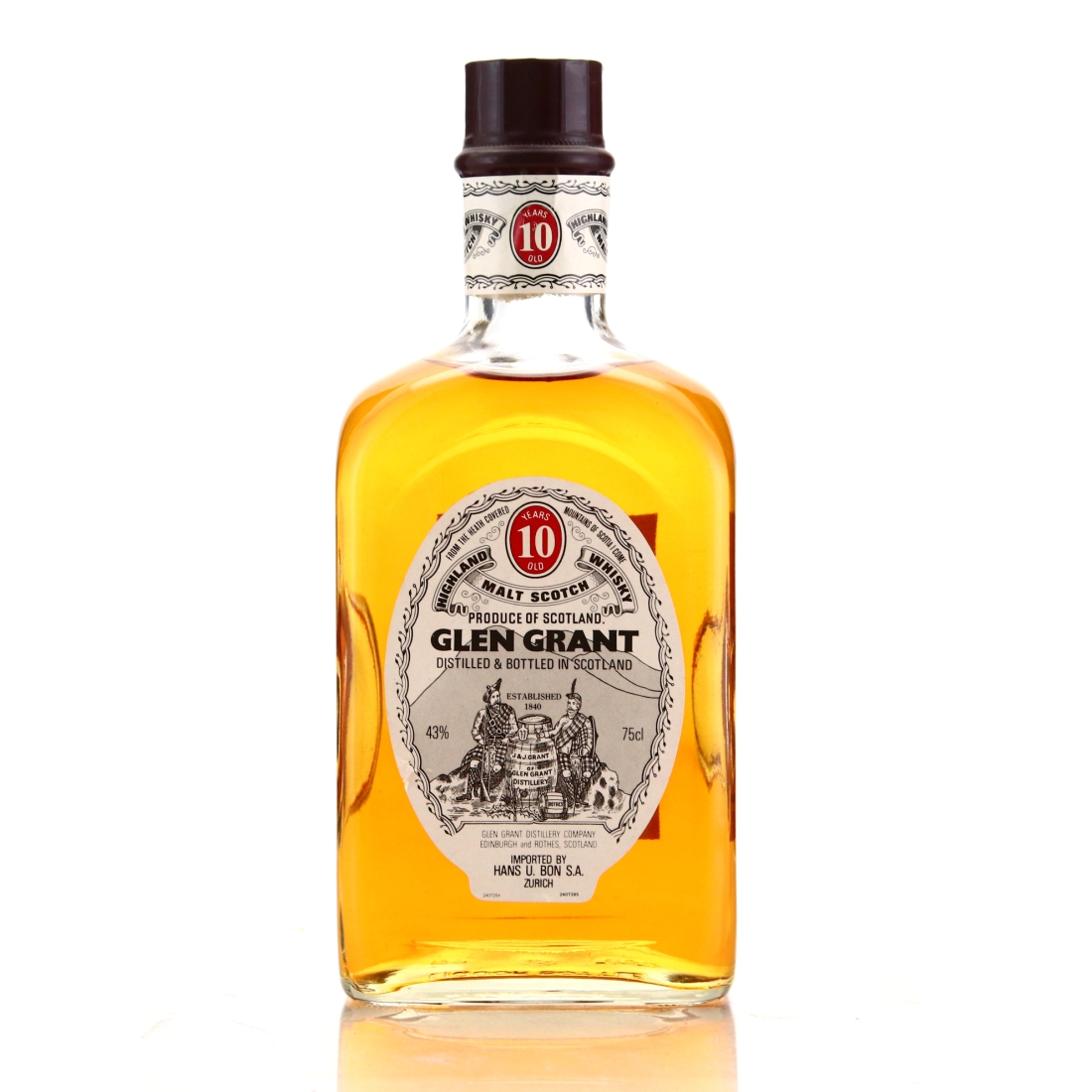 Glen Grant 10 Year Old 1980s / Swiss Import