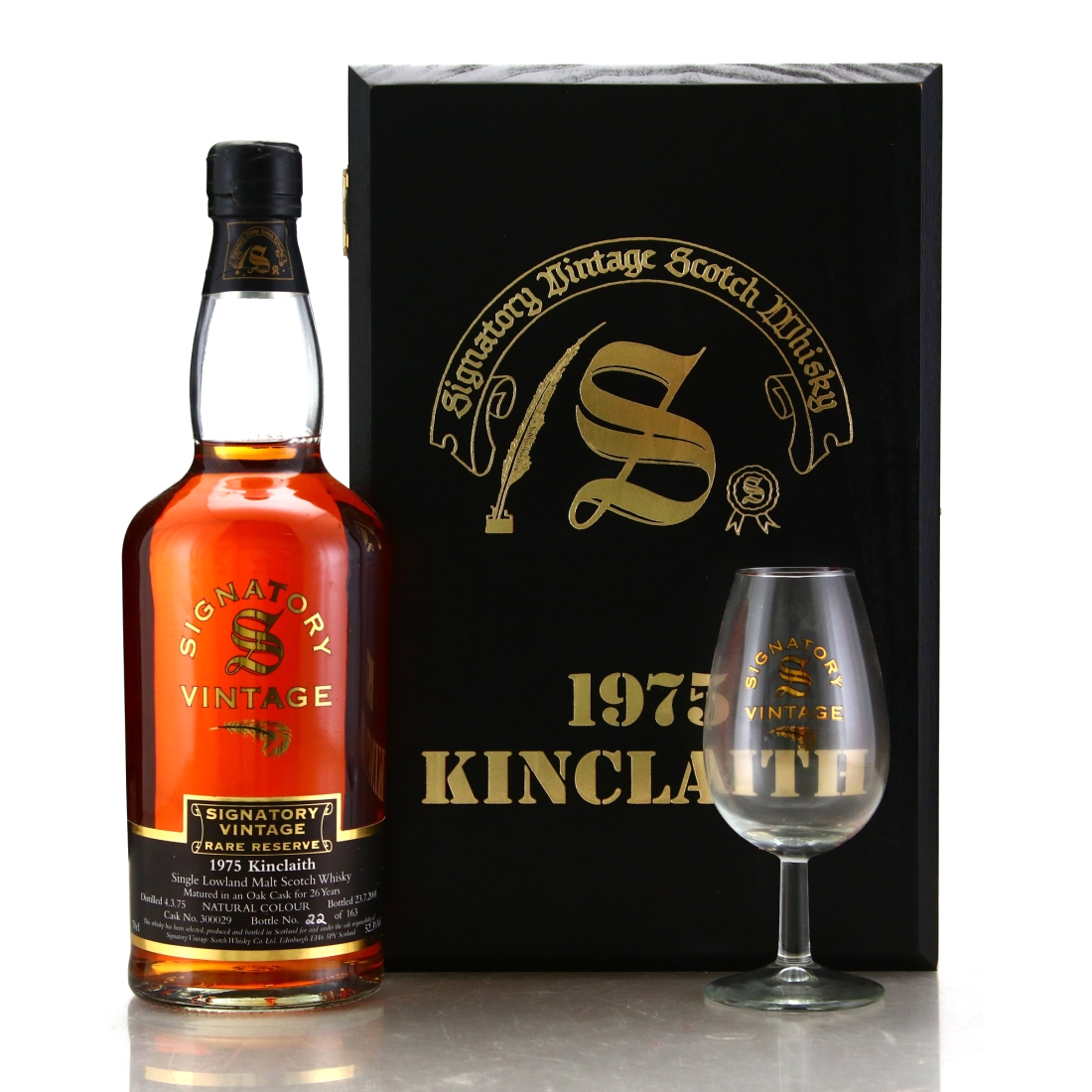 Kinclaith 1975 Signatory Vintage 26 Year Old Rare Reserve Gift Pack