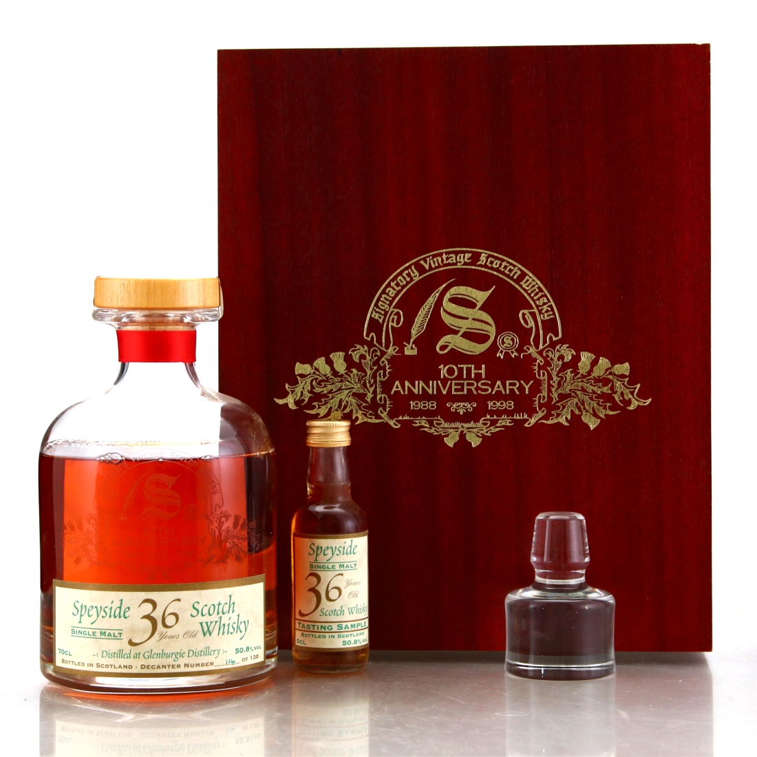 Glenburgie 1962 Signatory Vintage 36 Year Old Decanter / 10th Anniversary
