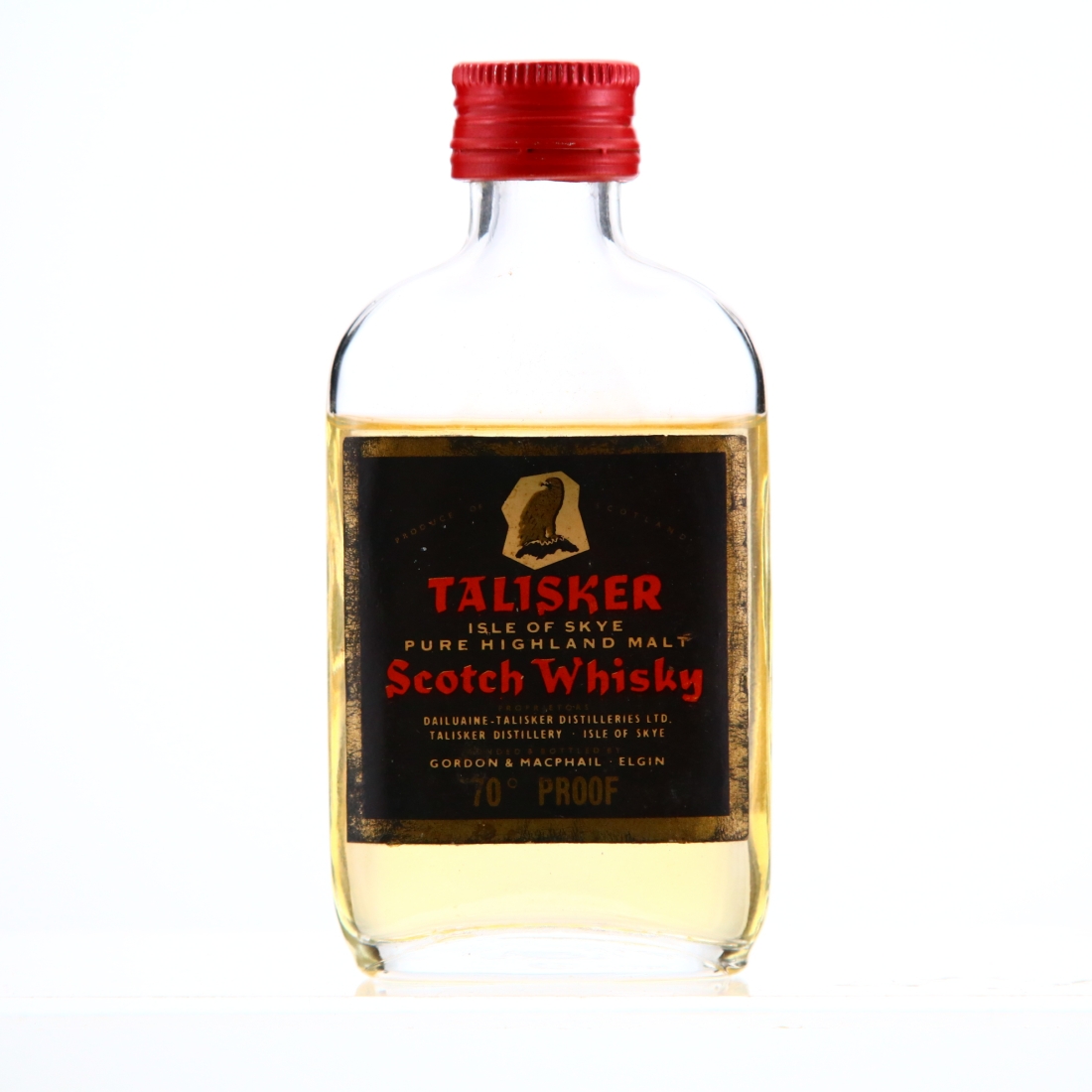 Talisker Gordon and MacPhail 70 Proof Miniature 1970s
