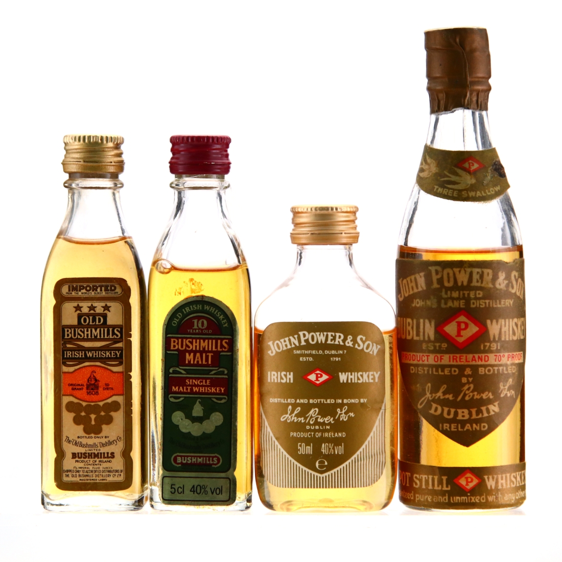 Irish Whiskey Miniature x 4