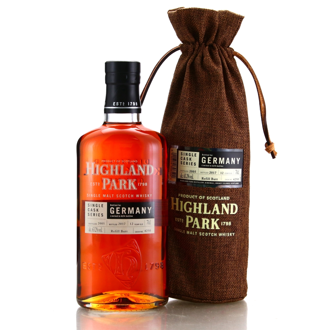 Highland Park 2005 Single Cask 12 Year Old #4250 / German