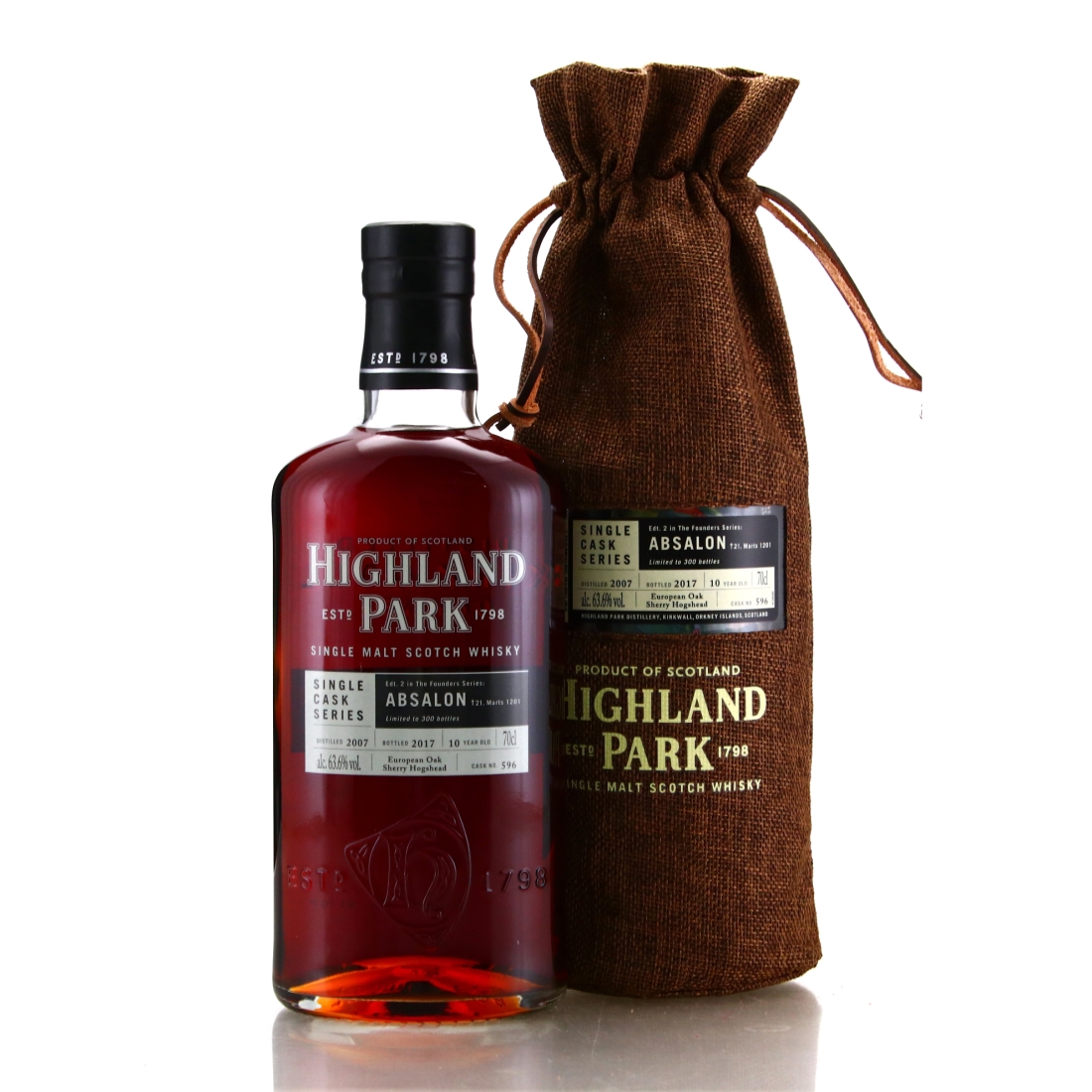 Highland Park 2007 Single Sherry Cask 10 Year Old #596 / Absalon Edt.2