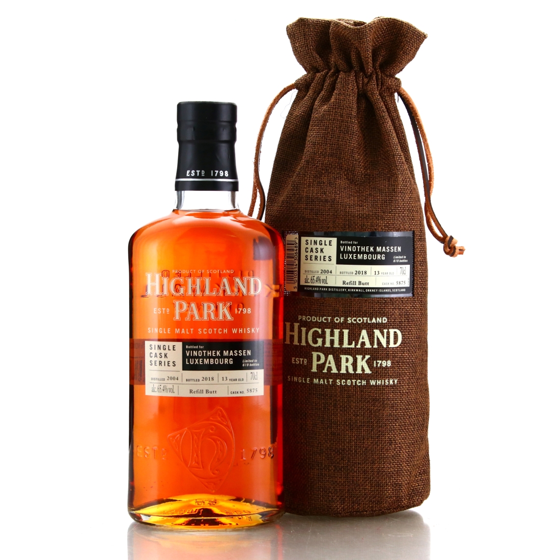 Highland Park 2004 Single Cask 13 Year Old #5875 / Vinothek Massen Luxembourg