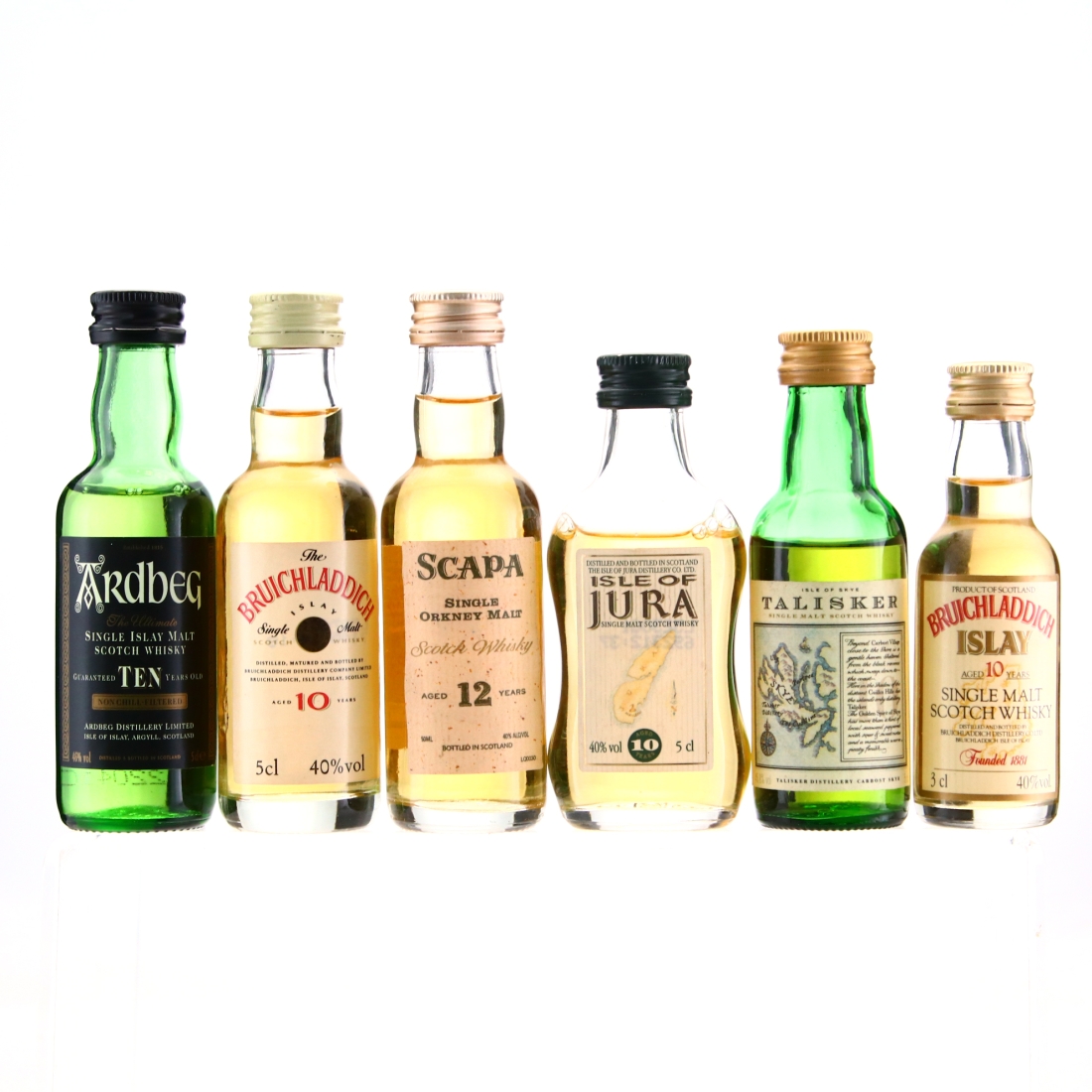 Islay and Island Single Malt Miniature x 6