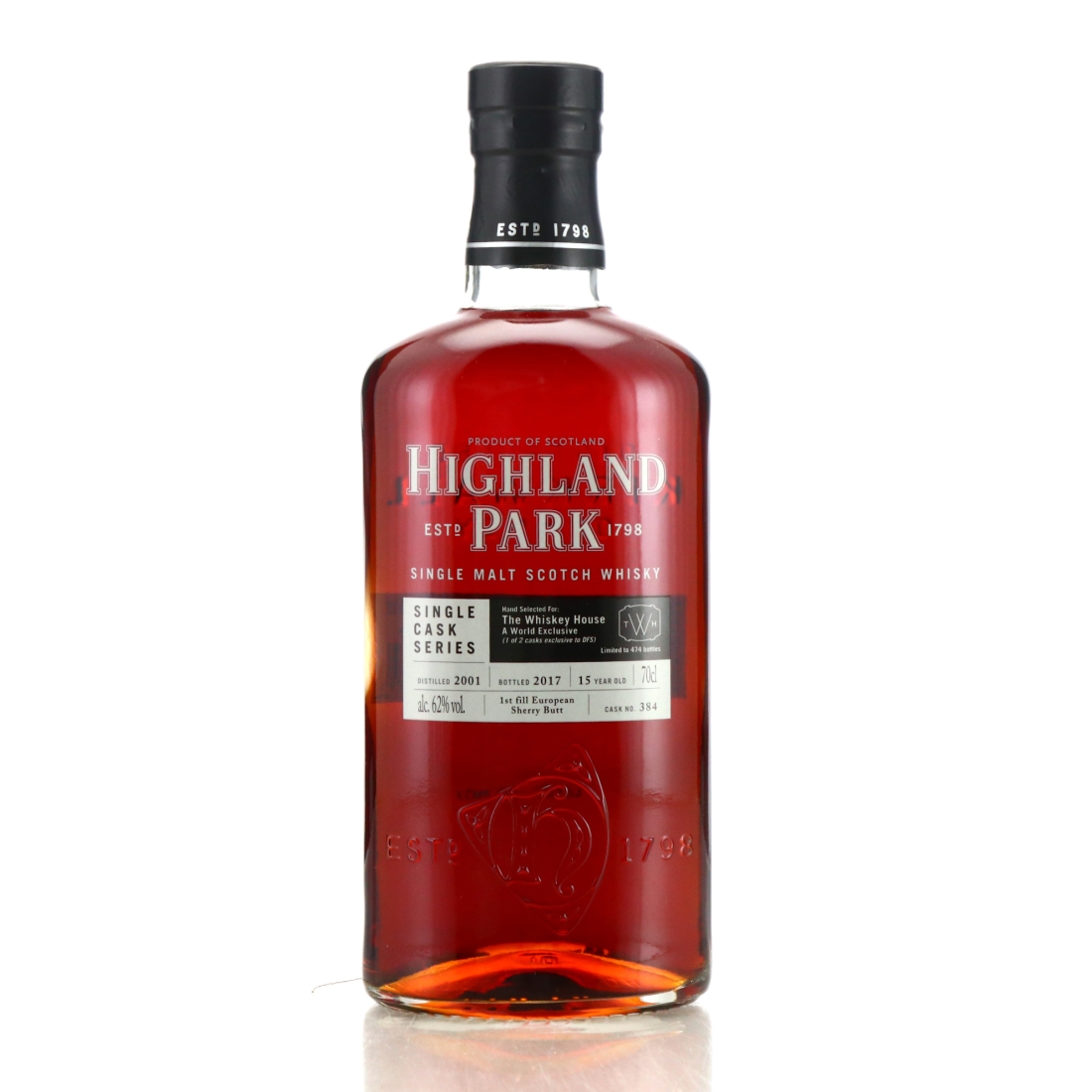 Highland Park 2001 Single Sherry Cask 15 Year Old #384 / The Whisky House DFS