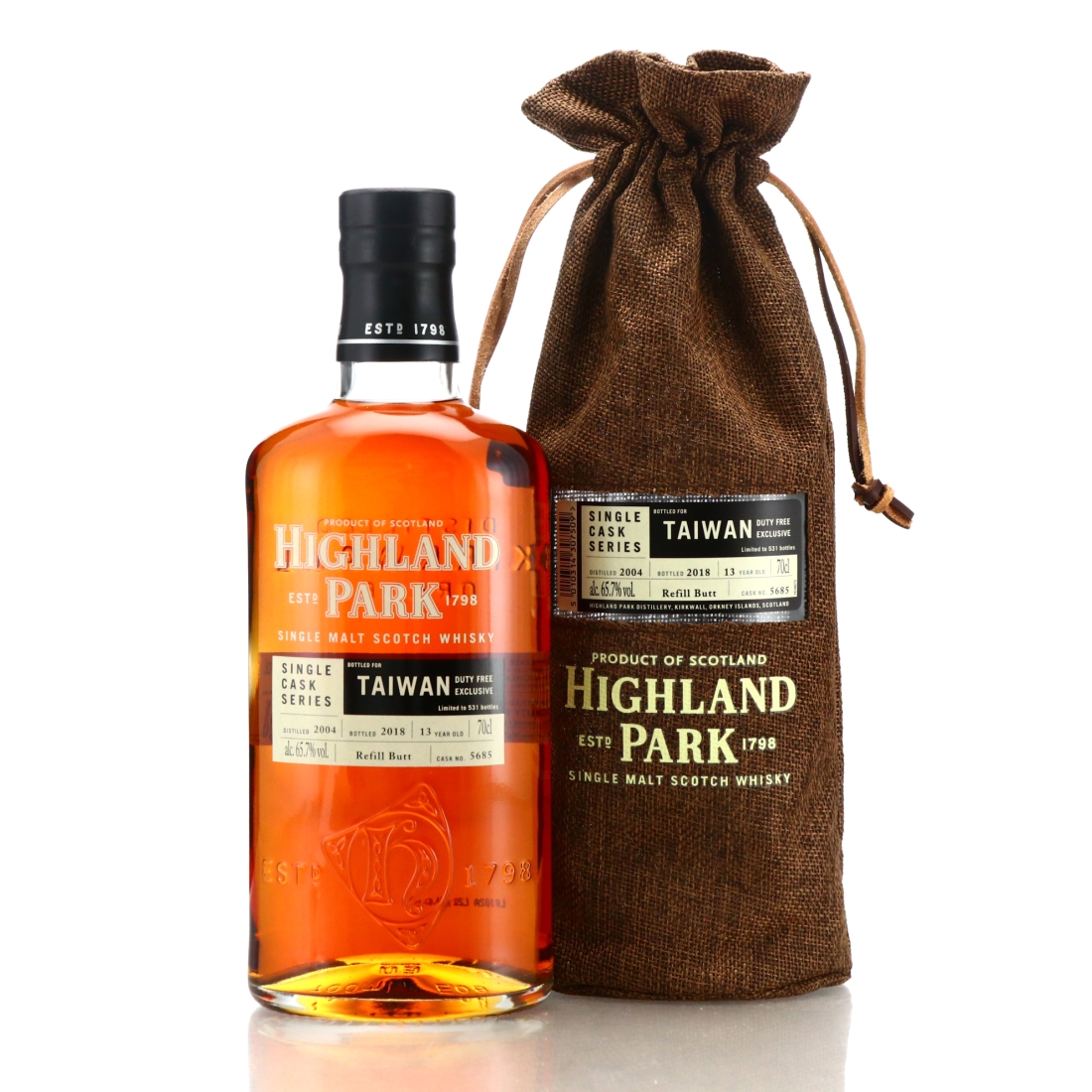 Highland Park 2004 Single Cask 13 Year Old #5685 / Taiwan Duty Free