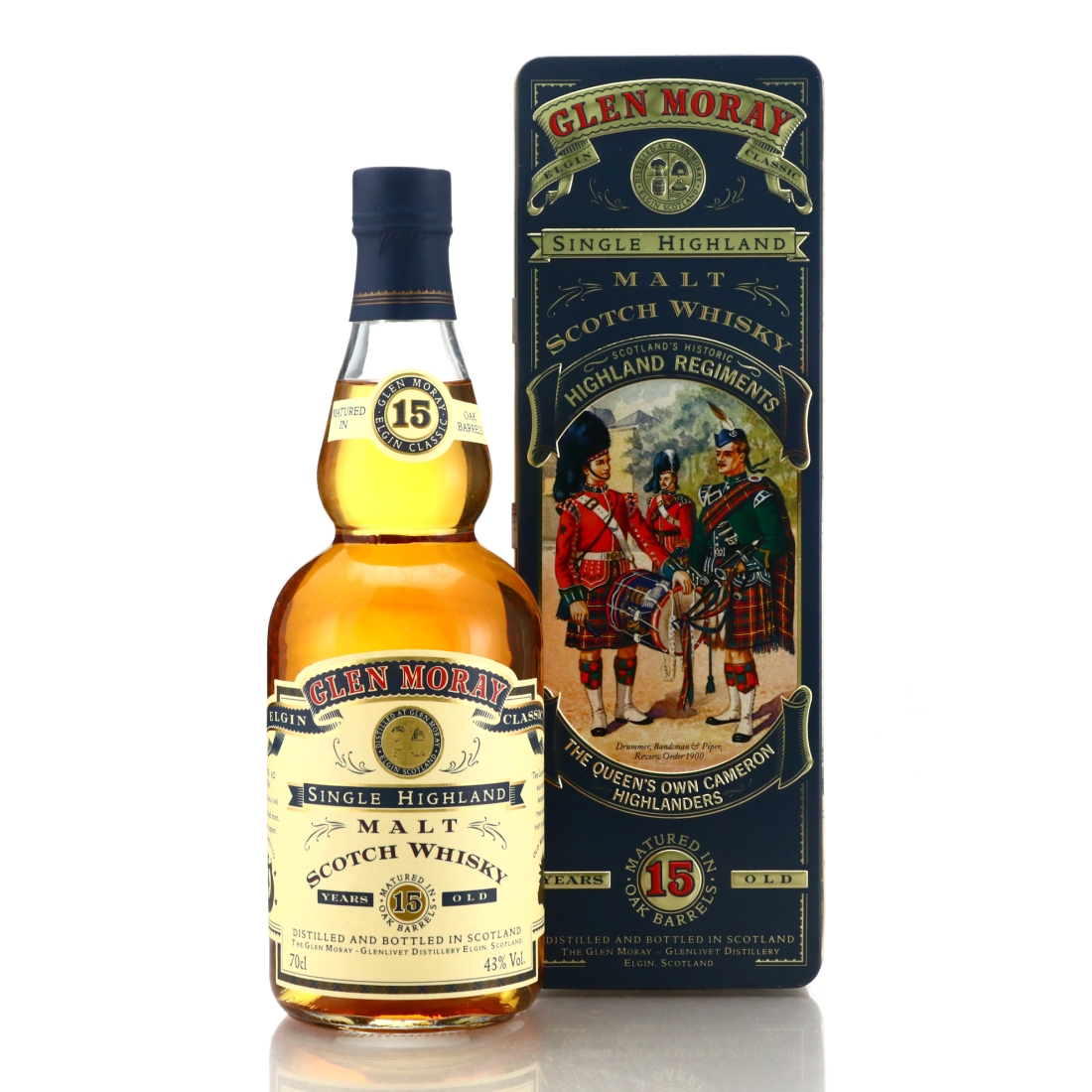 Glen Moray 15 Year Old 1990s / The Queen's Own Cameron Highlanders