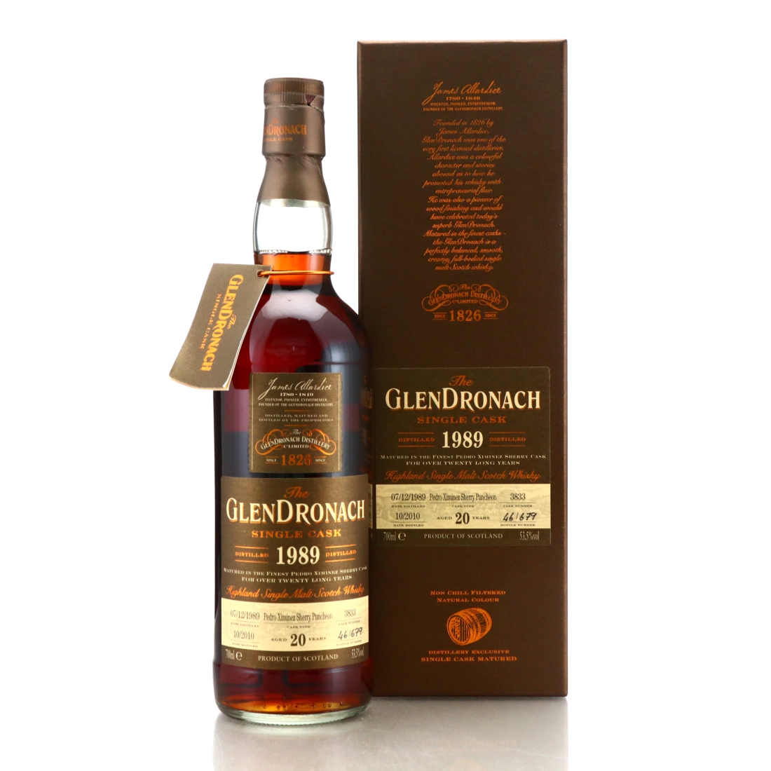 Glendronach 1989 Single PX Cask 20 Year Old #3833 / Batch 3