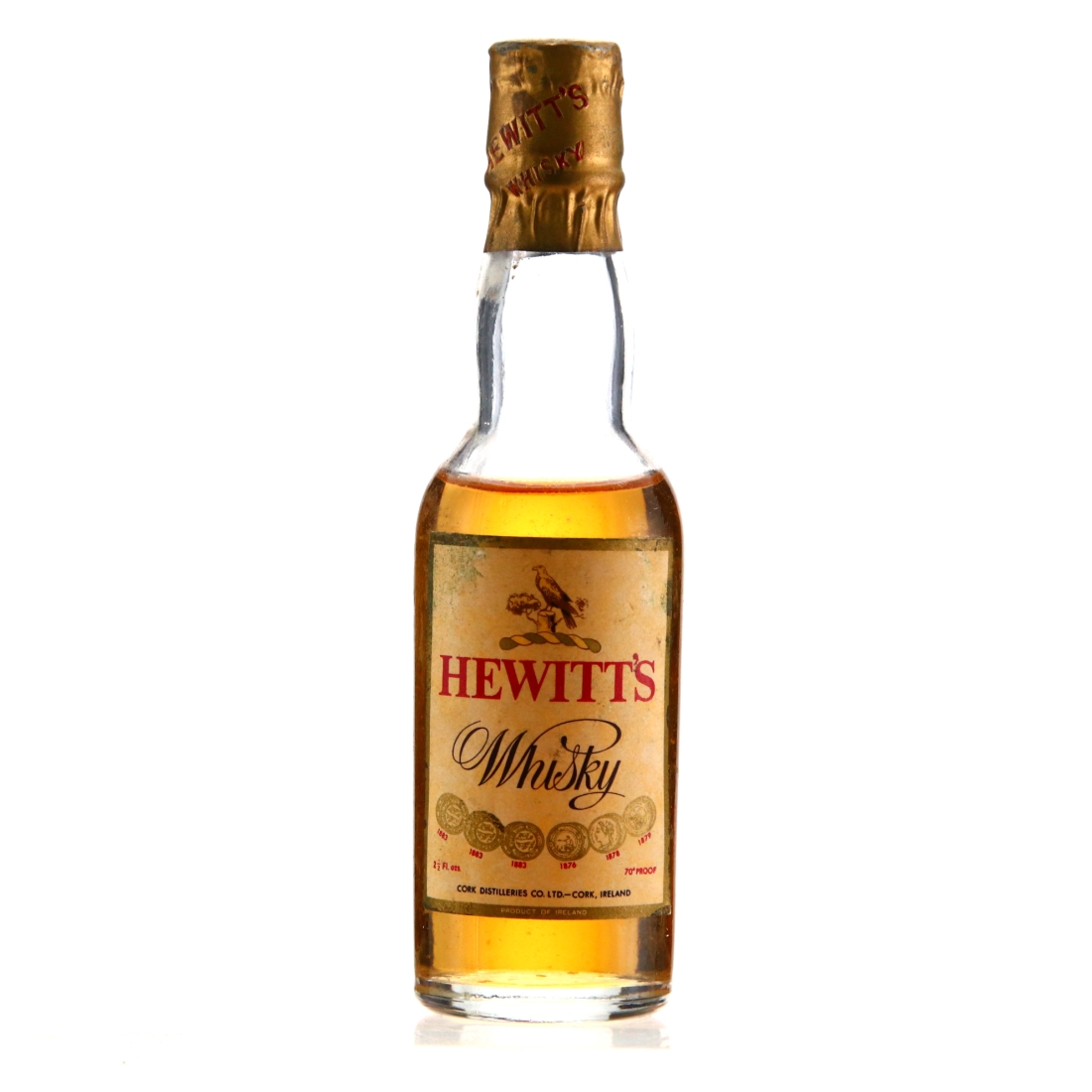 Hewitts Irish Whiskey Miniature circa 1960s