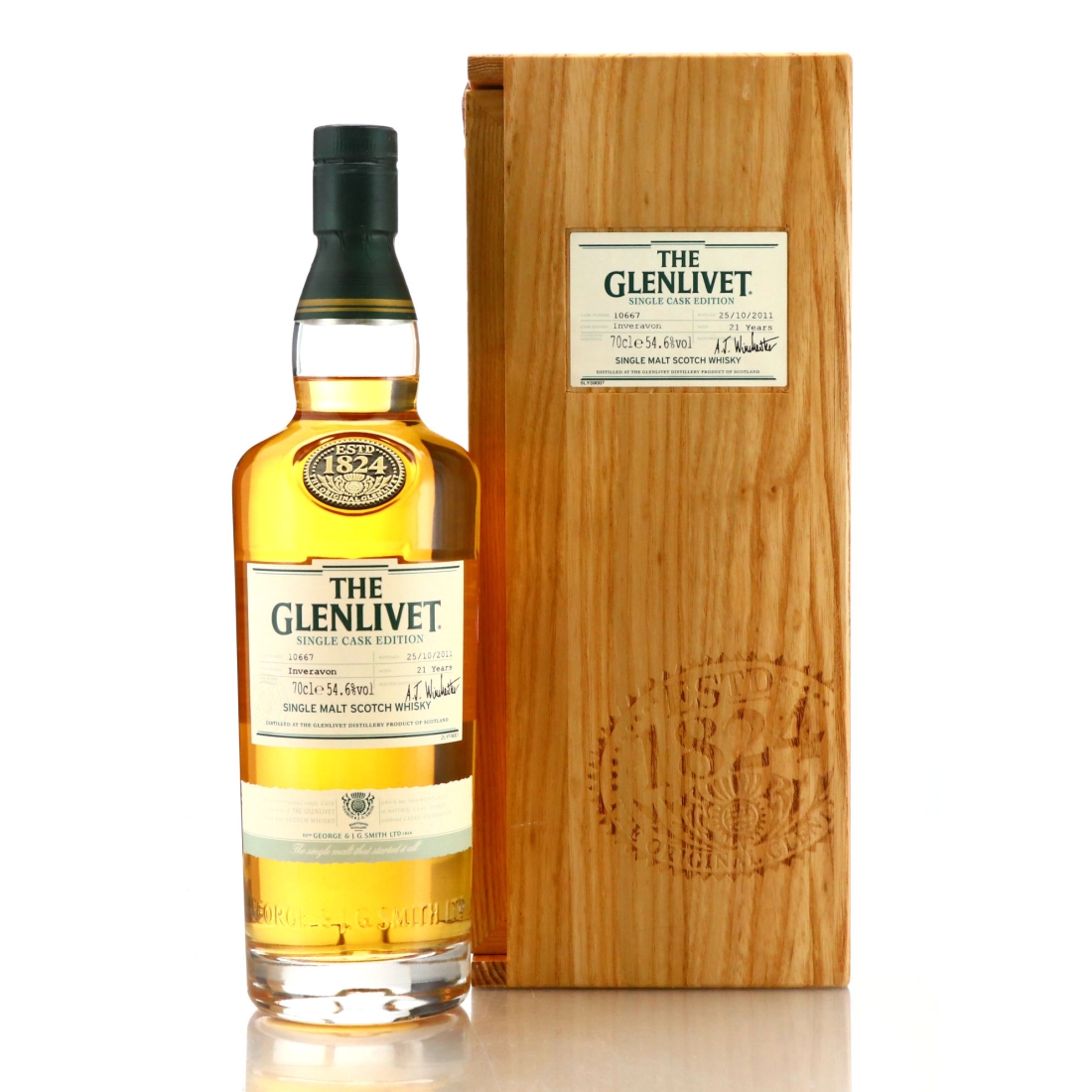 Glenlivet 1990 Single Cask 21 Year Old #10667 / Inveravon