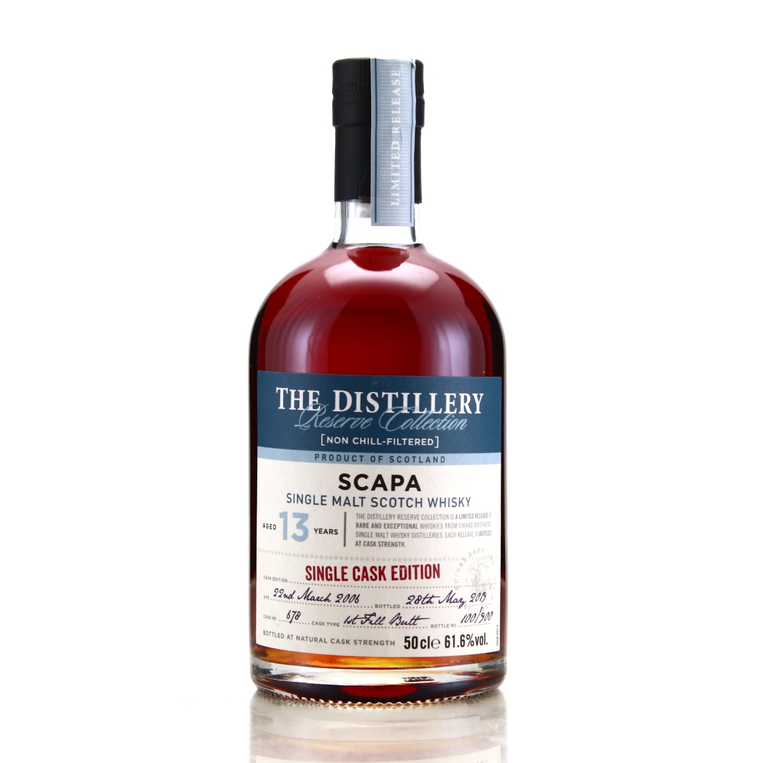Scapa 2006 Reserve Collection 13 Year Old 50cl / Single Cask Edition