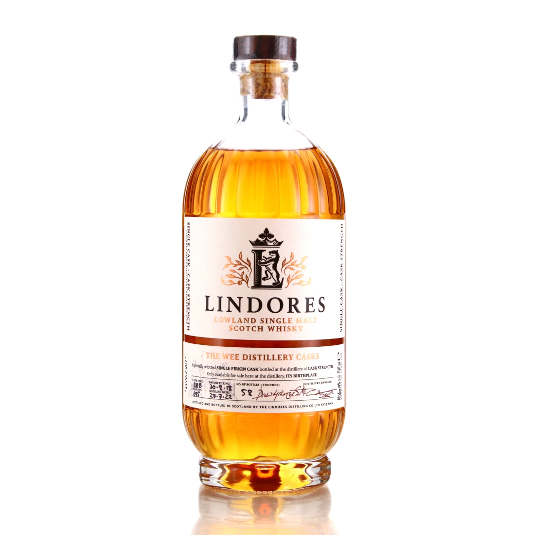 Lindores 2018 Single Bourbon Cask #695 / The Wee Distillery Casks