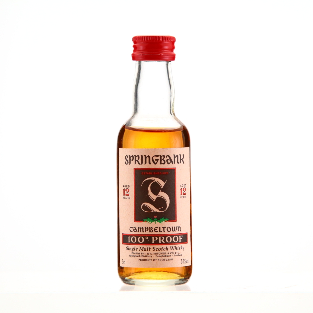 Springbank 12 Year Old 100 Proof Green Thistle Miniature