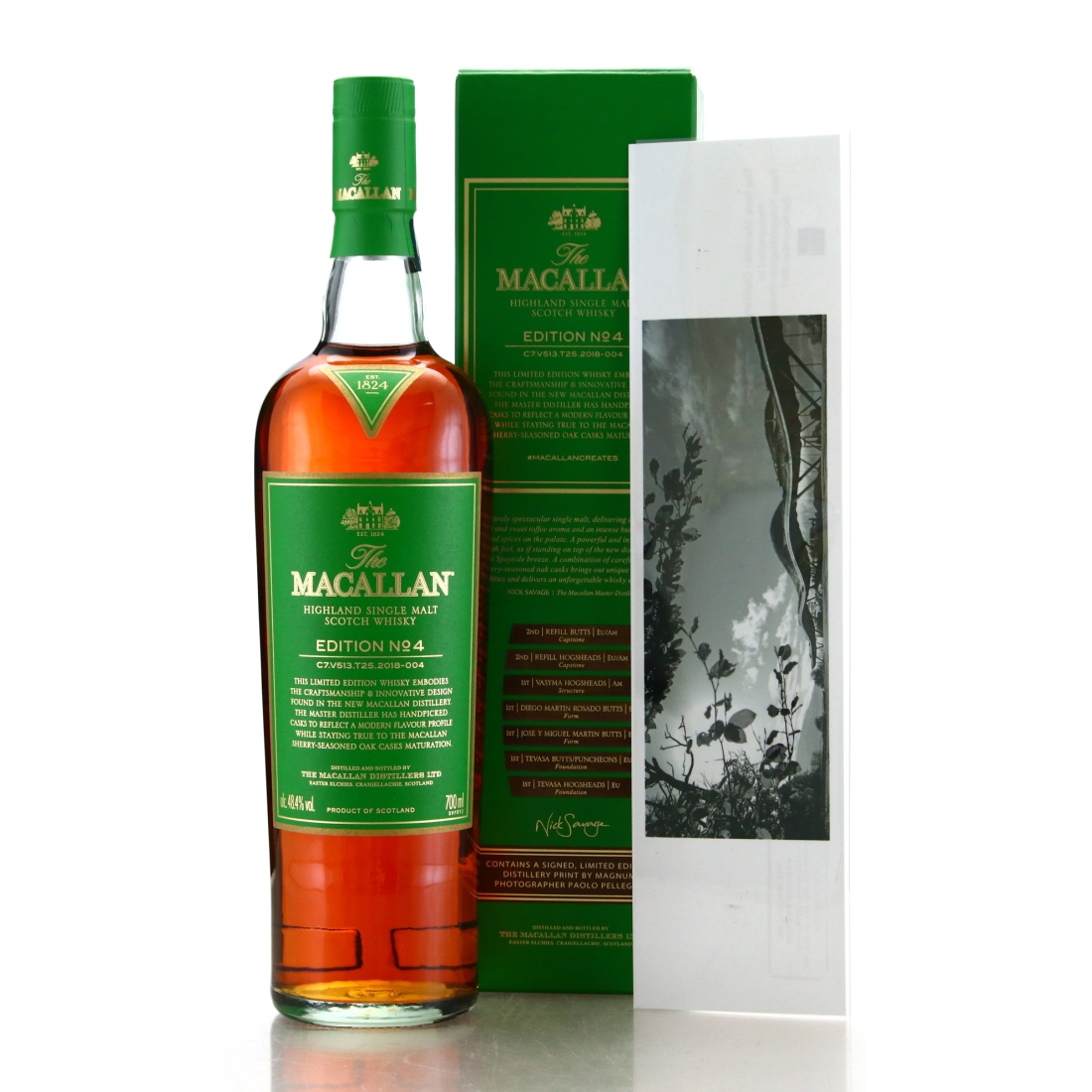 Macallan Edition No.4 with Limited Edition Signed Print