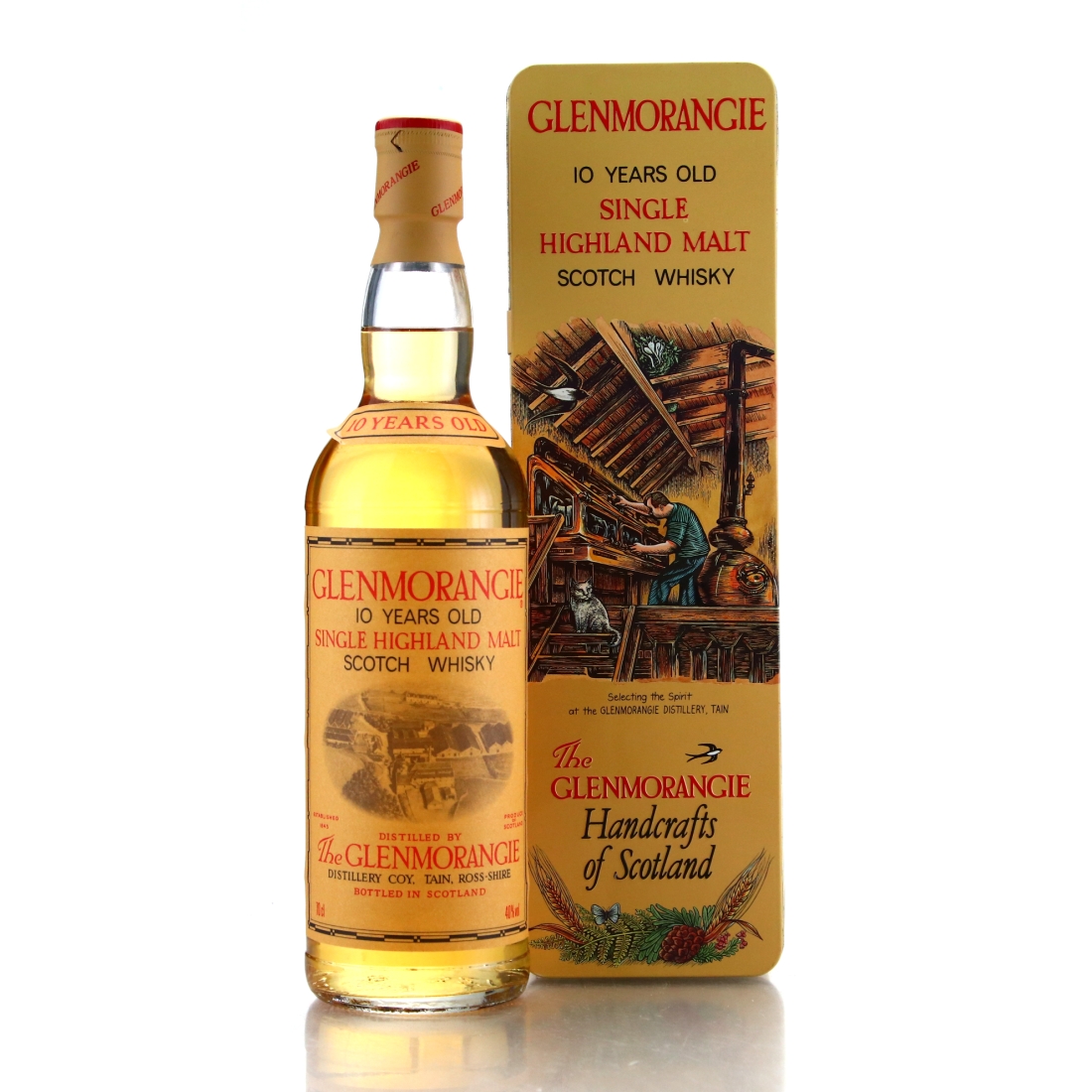Glenmorangie 10 Year Old 1980s / Handcrafts of Scotland Tin