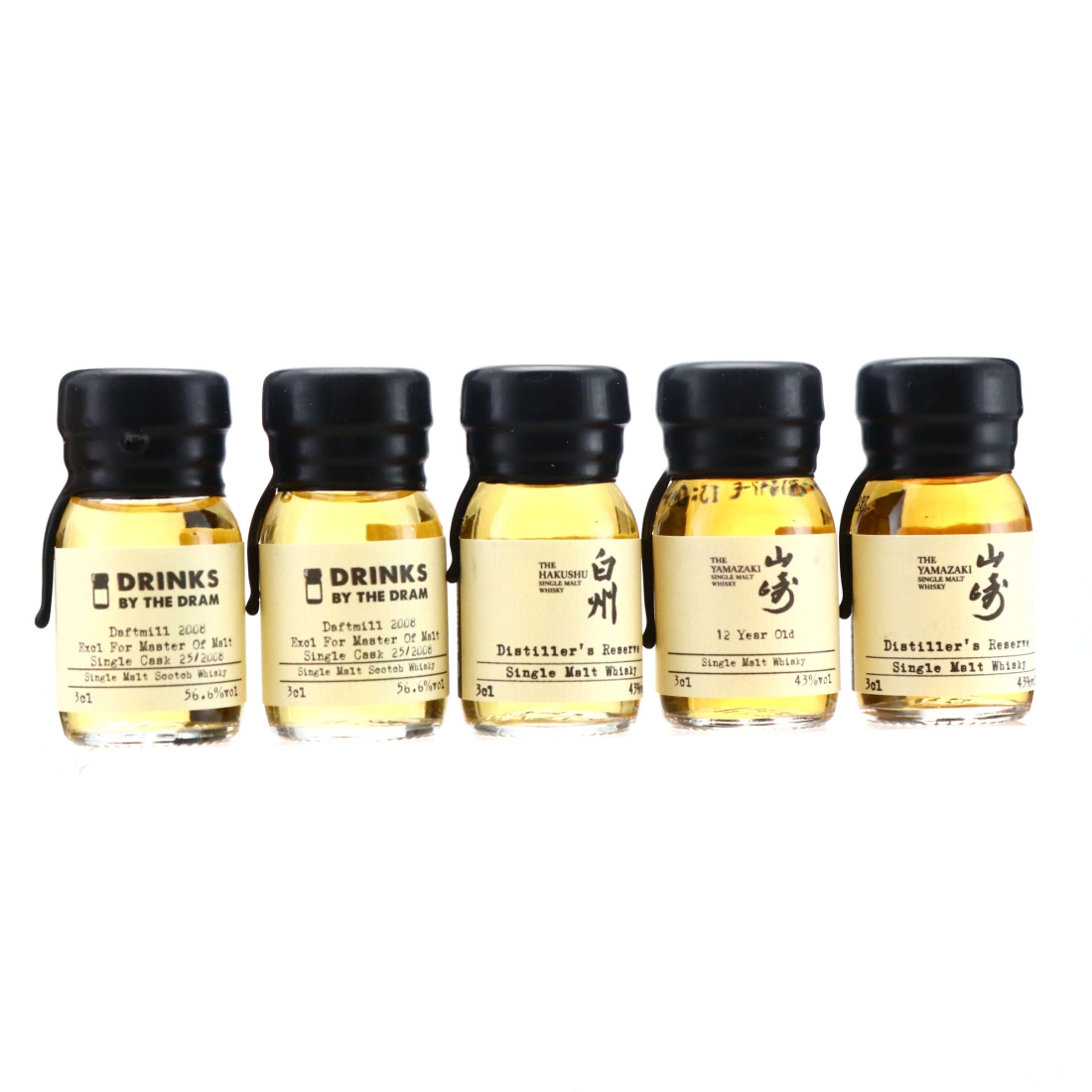 Daftmill & Suntory Single Malt Samples x 5