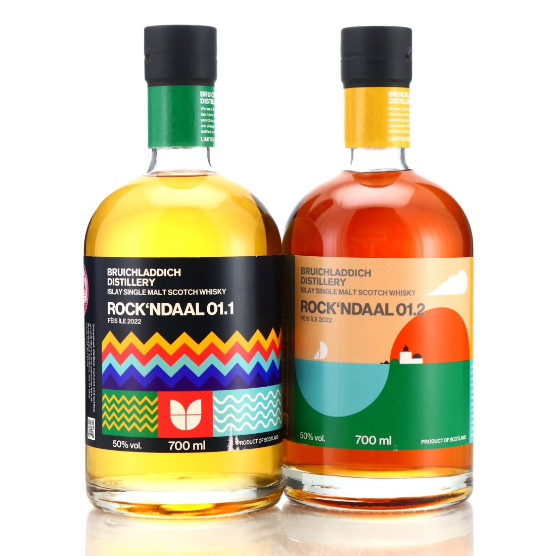 Bruichladdich Rock'ndaal 01.1 & 01.2 2 x 70cl / Feis Ile 2022