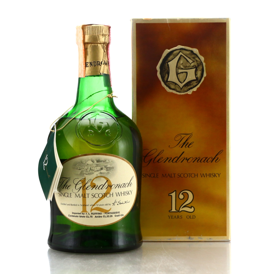 Glendronach 12 Year Old Teacher's 1980s / Ruffino Import