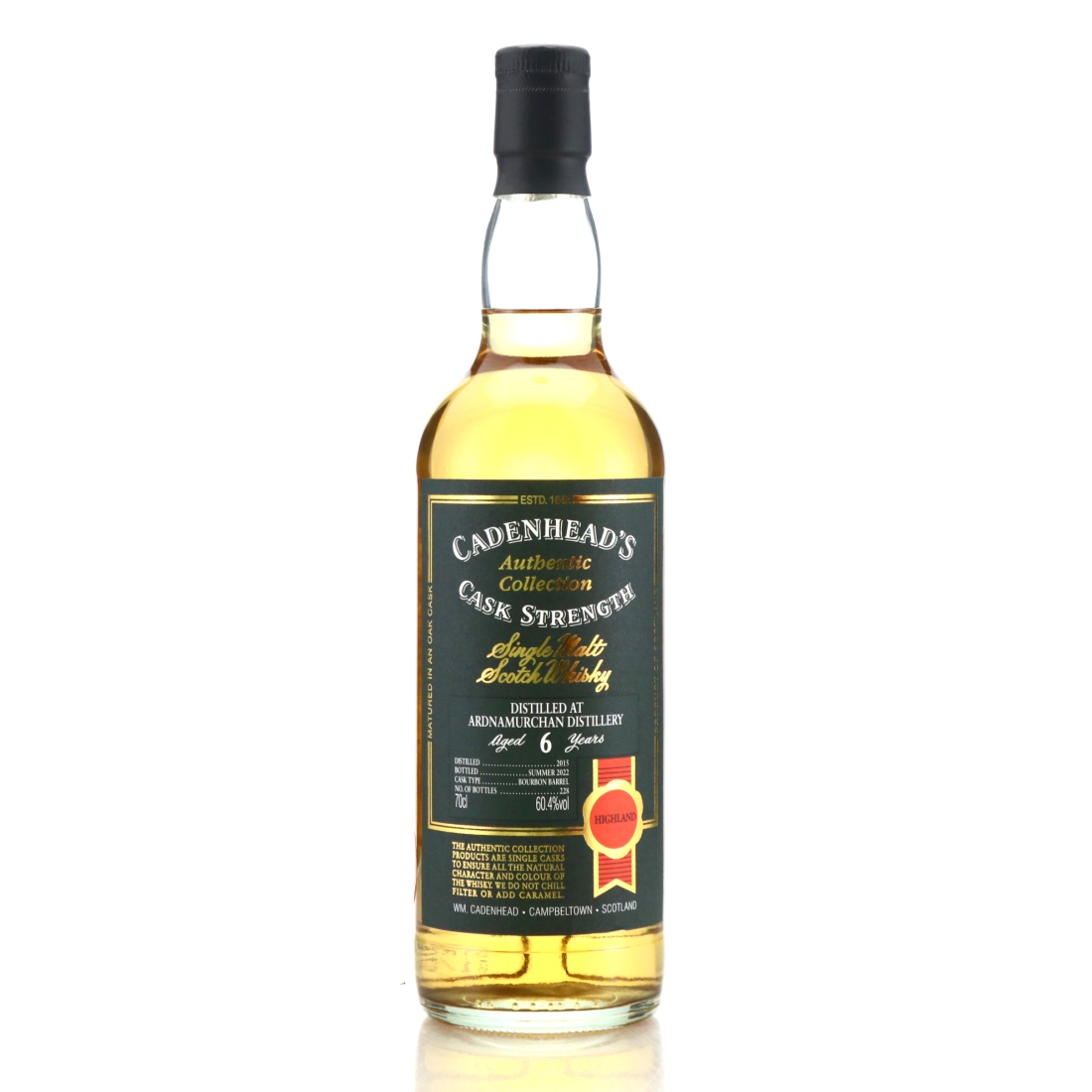 Ardnamurchan 2015 Cadenhead's 6 Year Old