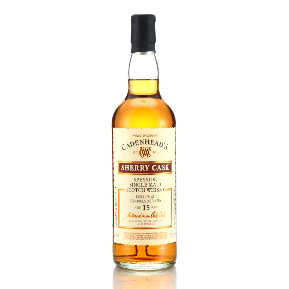 Benrinnes 2006 Cadenhead's 15 Year Old Sherry Cask