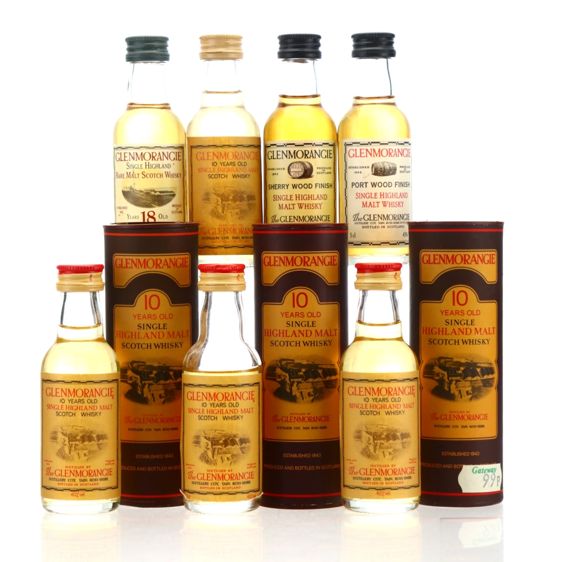 Glenmorangie Miniatures x 7