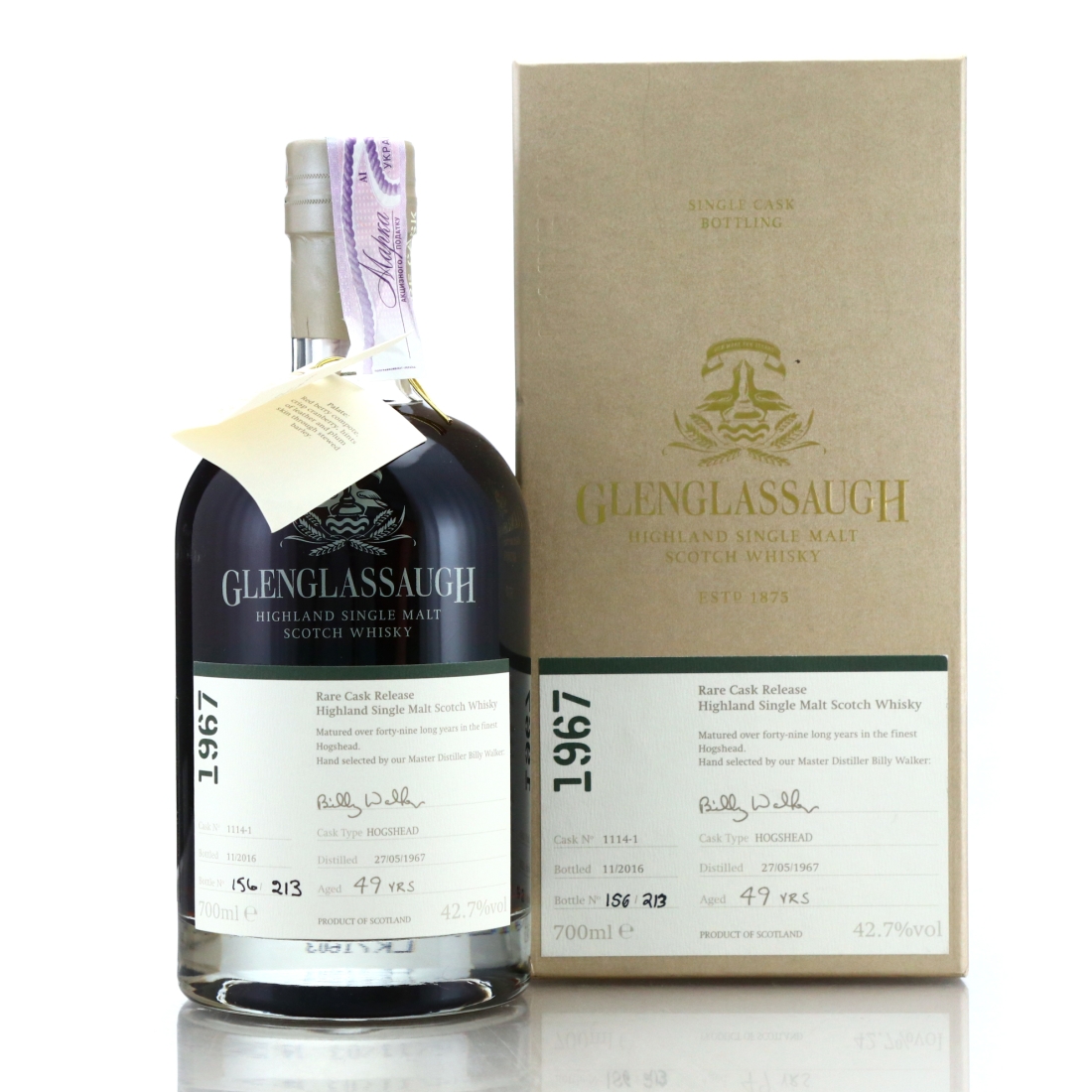 Glenglassaugh 1967 Single Cask 49 Year Old #1114-1