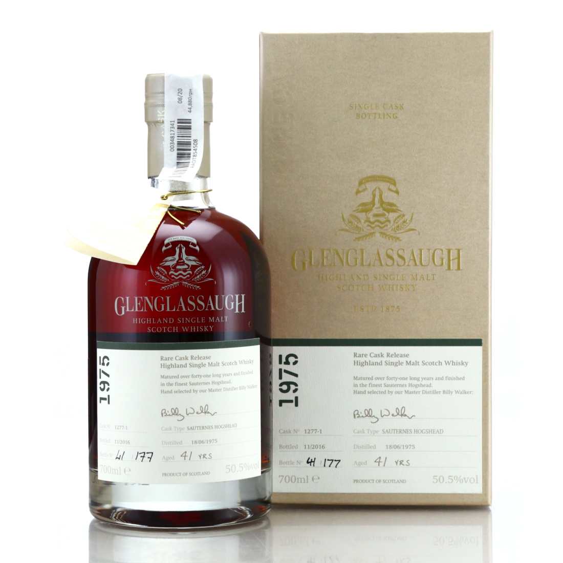Glenglassaugh 1975 Single Sauternes Cask 41 Year Old #1277-1