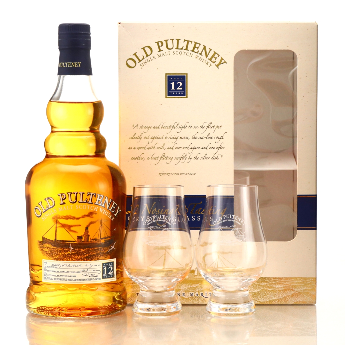 Old Pulteney 12 Year Old Gift Pack pre-2012