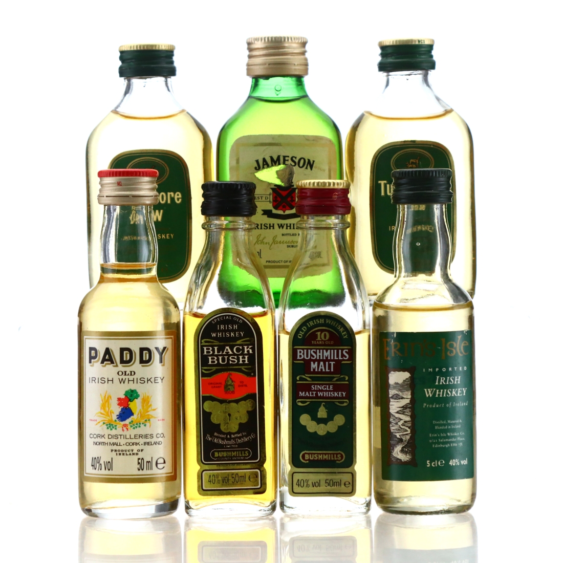 Irish Whiskey Miniatures x 7