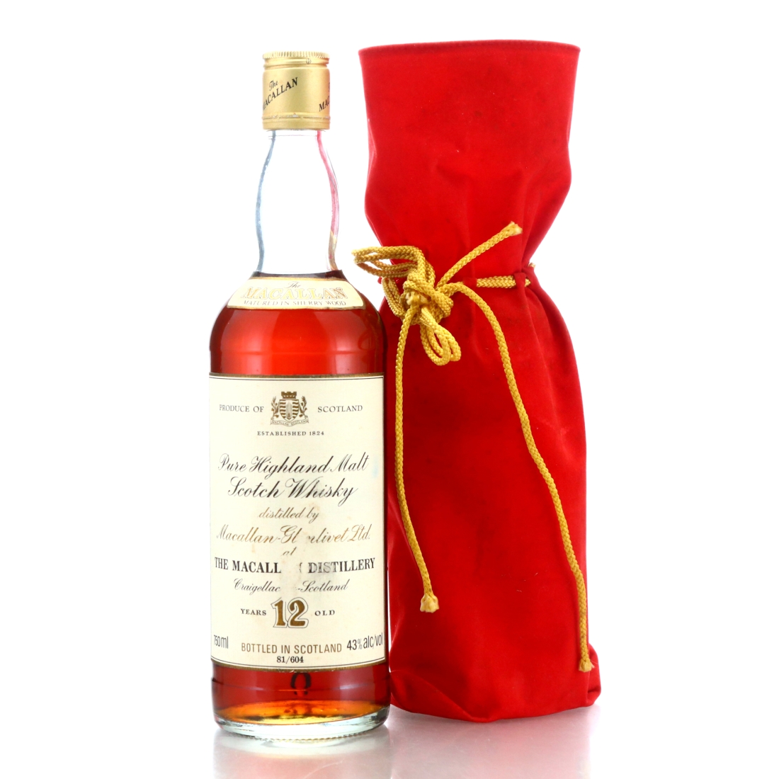 Macallan 12 Year Old 1980s / Numbered Bottling