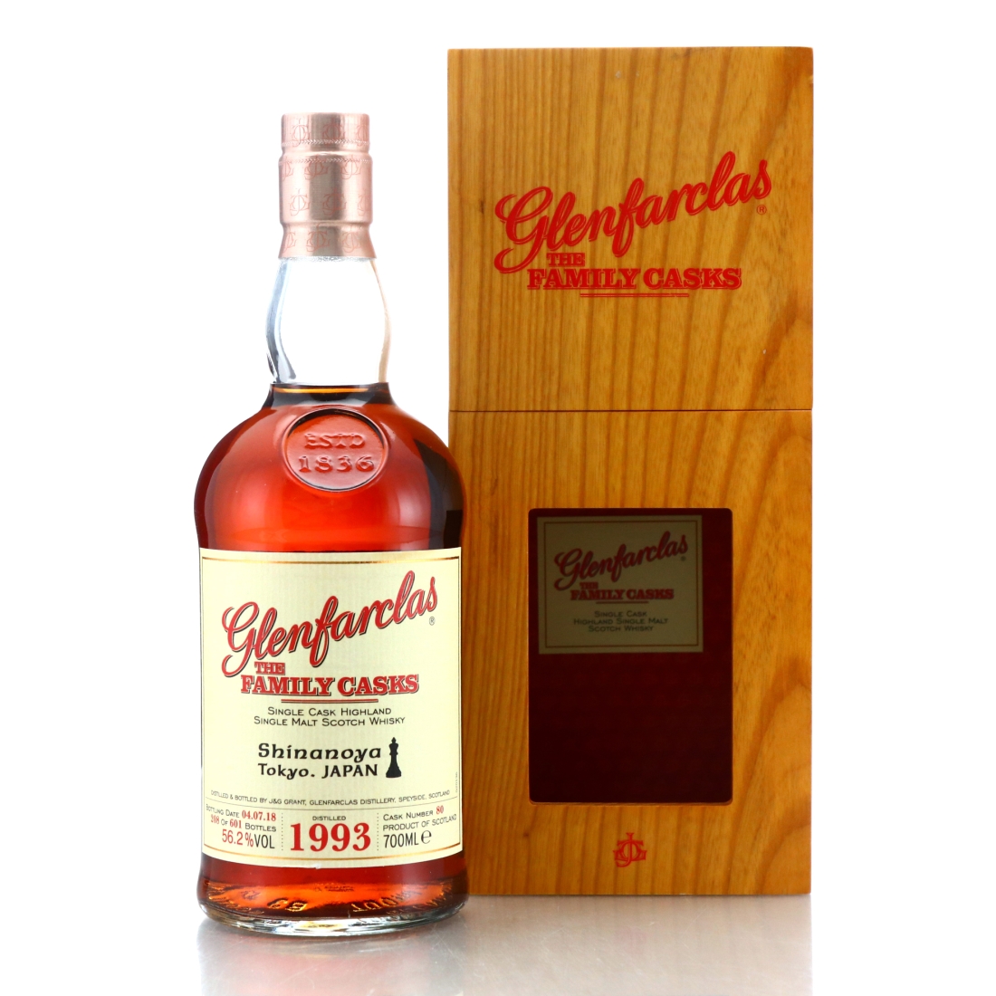 Glenfarclas 1993 Family Cask #80 / Shinanoya