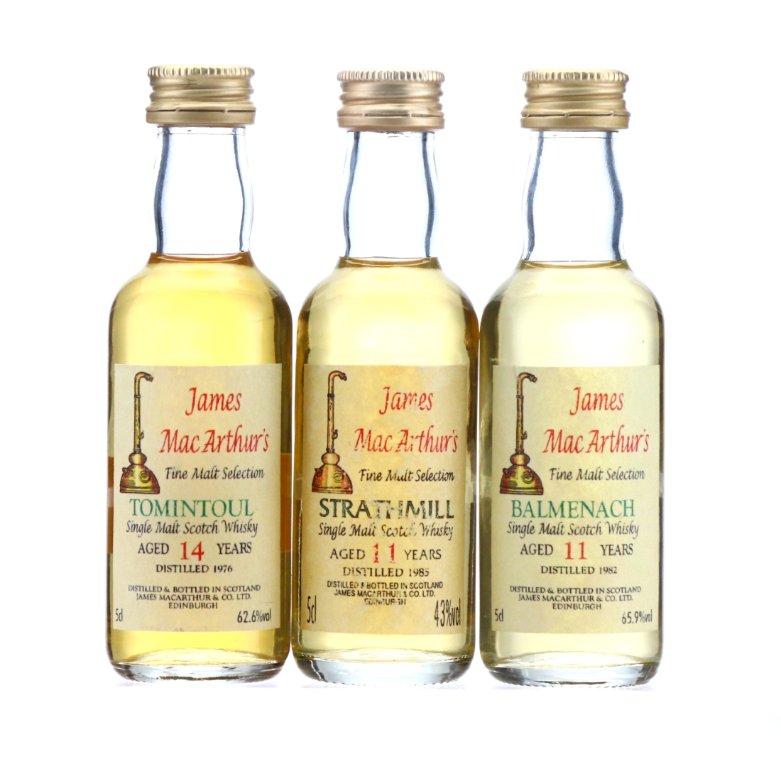 James MacArthur Speyside Miniature x 3