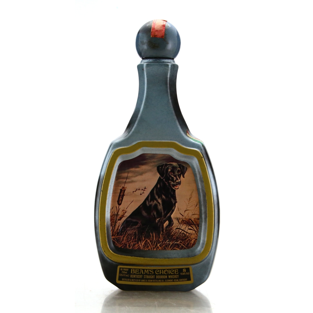 Beam's Choice 8 Year Old Kentucky Straight Bourbon Decanter 1970s / Labrador Retriever
