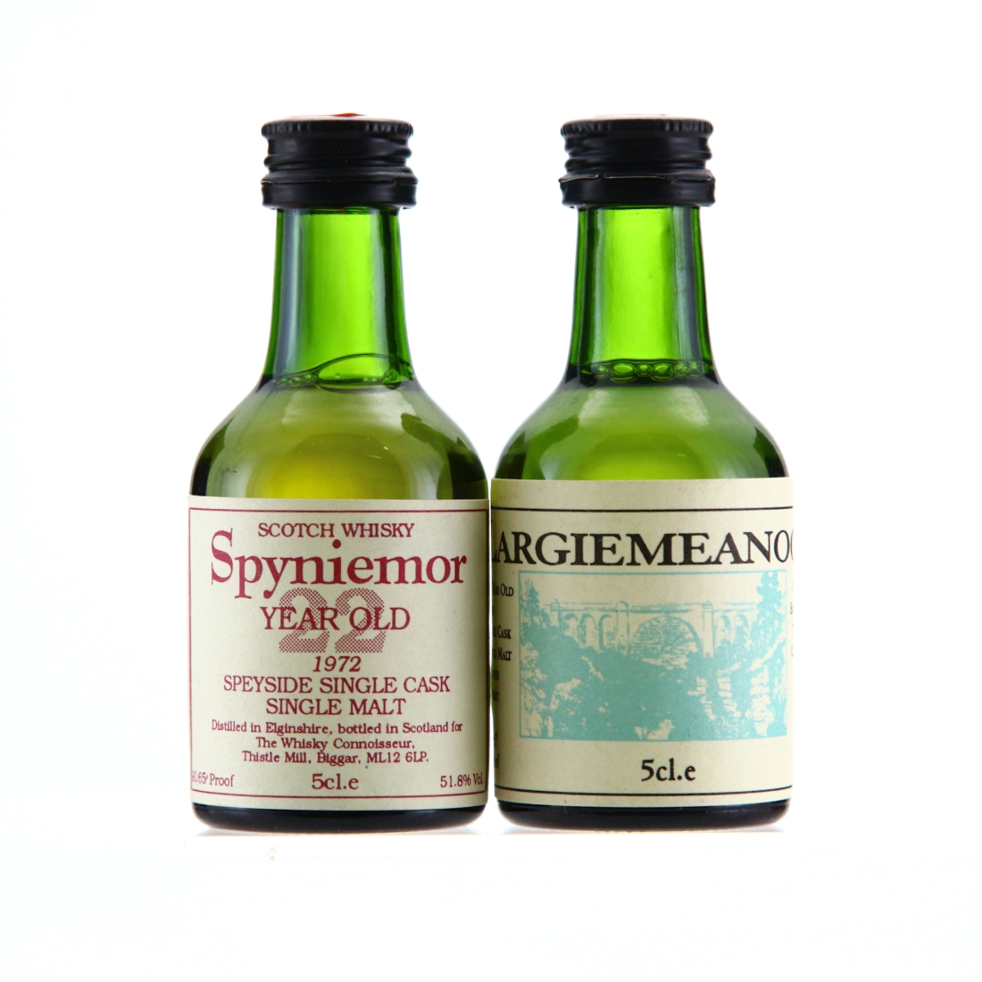 Whisky Connoisseur Miniatures x 2 / Including Spyniemor & Largiemeanoch