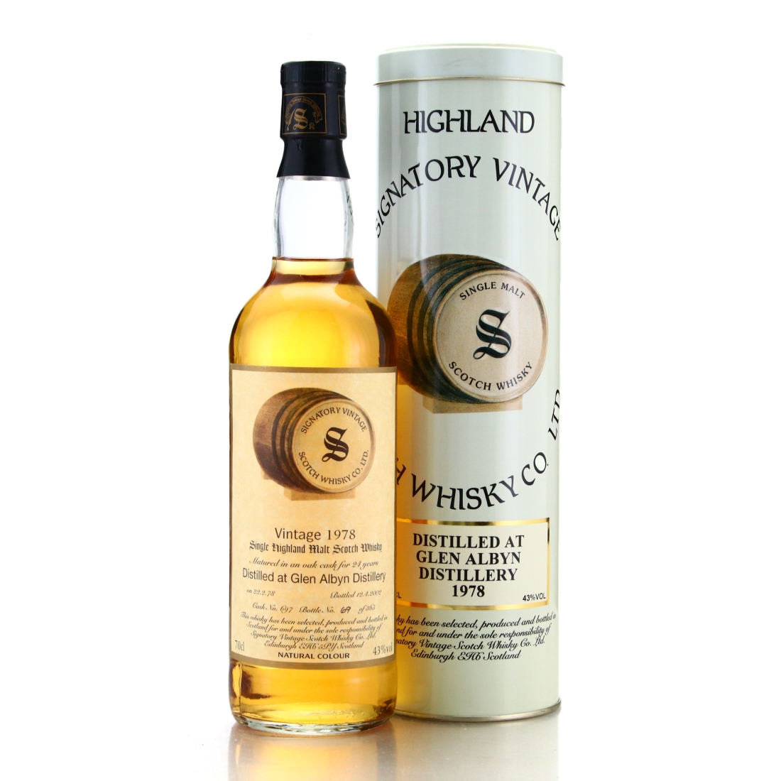 Glen Albyn 1978 Signatory Vintage 24 Year Old