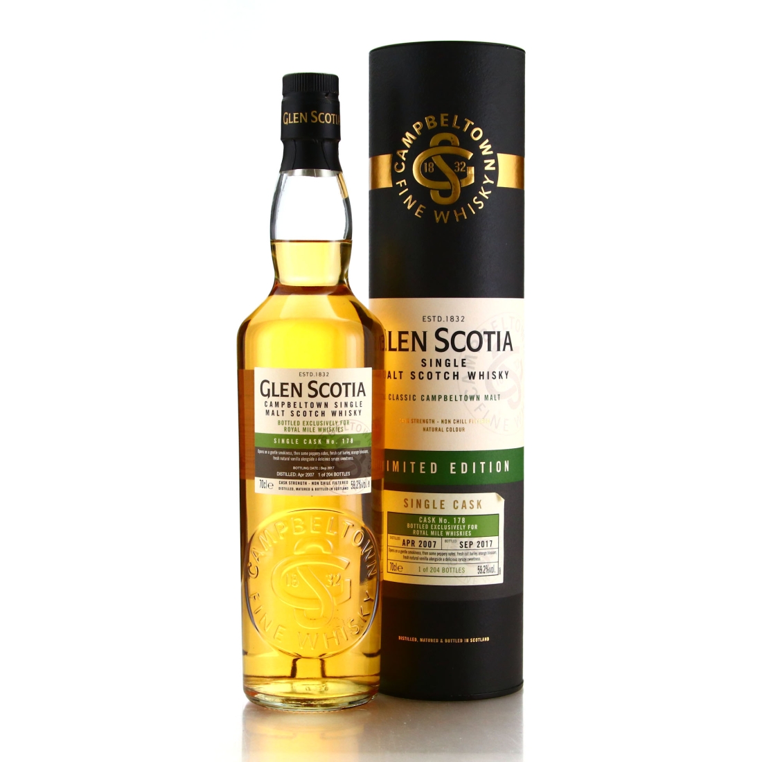 Glen Scotia 2007 Single Cask #178 / RMW