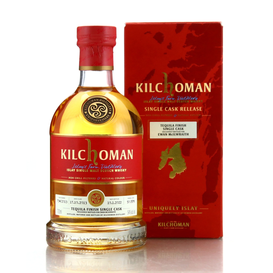 Kilchoman 2013 Single Tequila Cask Finish #734 / Ewan McIlwraith