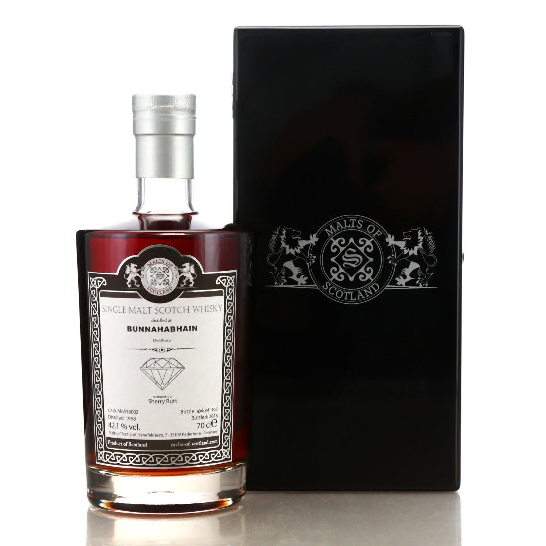 Bunnahabhain 1968 Malts of Scotland Sherry Butt