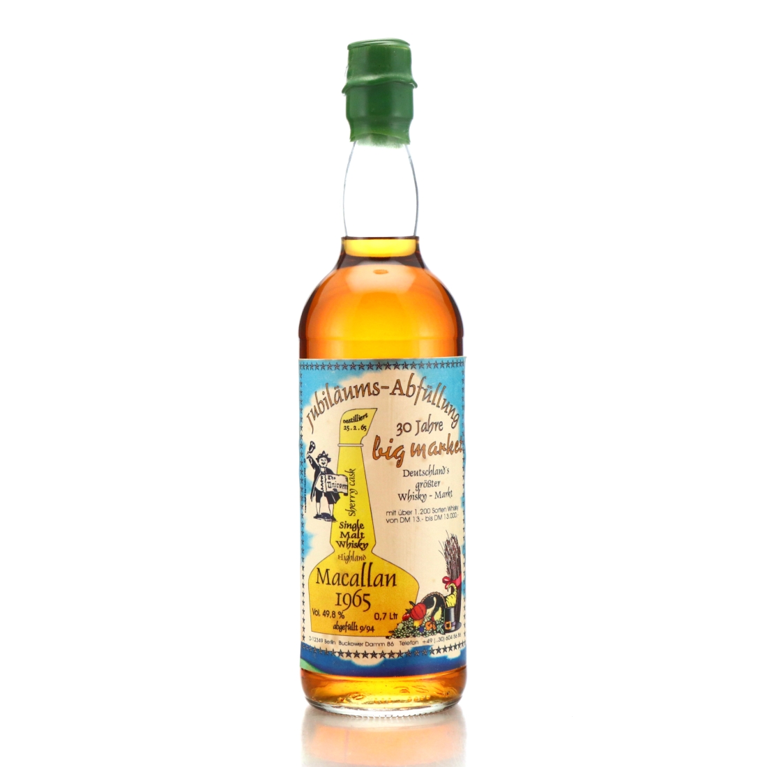 Macallan 1965 Jubilaums-Abfullung 30 Year Old / Big Market