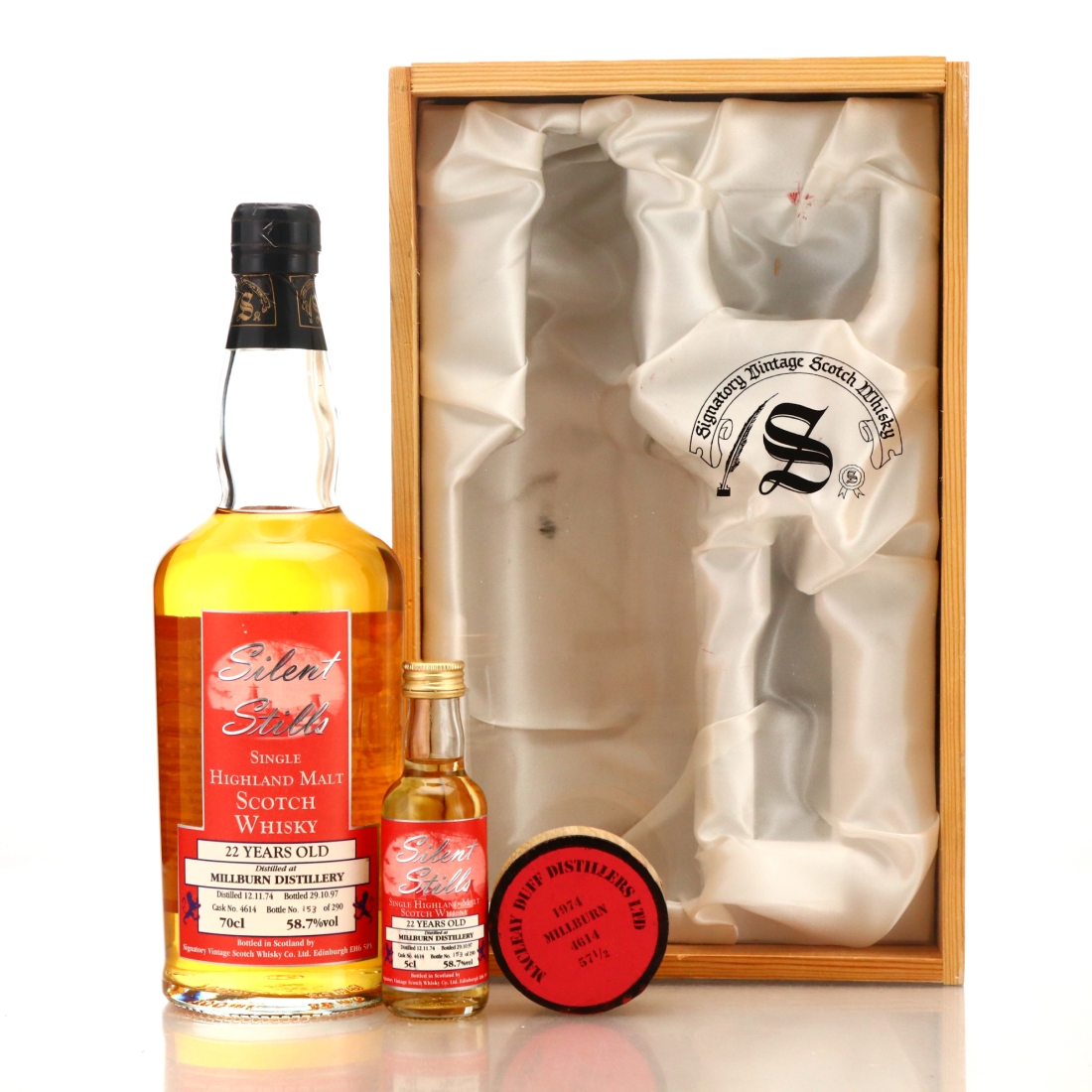 Millburn 1974 Signatory Vintage 22 Year Old Silent Stills Gift Pack