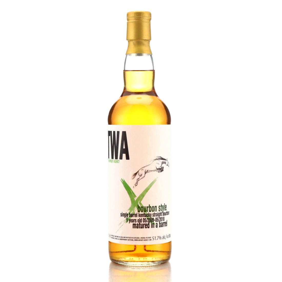 Bourbon Style 2009 Whisky Agency 9 Year Old